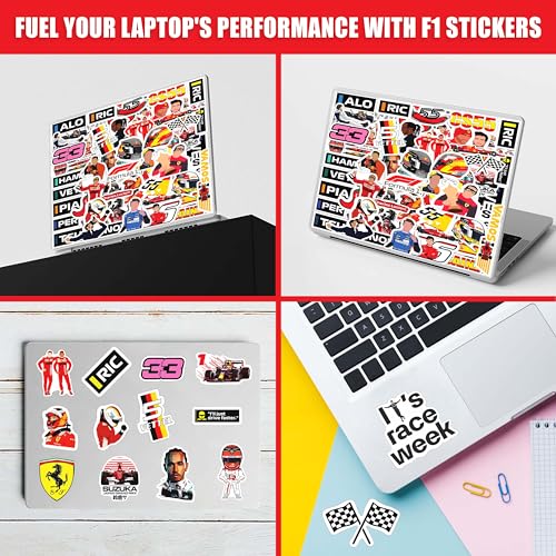 Image of FlyBuyHub Aesthetic Vinyl Journal Stickers for Phone Case, Laptop, Notebook, Dairy, Water Bottle, School Bag, Etc Self-Adhesive Stickers Set of 50 Glossy and Waterproof Stickers (F1 Stickers)