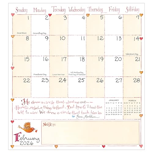 tf publishing 2026-2027 susan branch small monthly pocket planner with 2 page large calendar grid and lined notes section - 2 year pocket calendar 2026-2027 perfect for purse - 35in x 65in