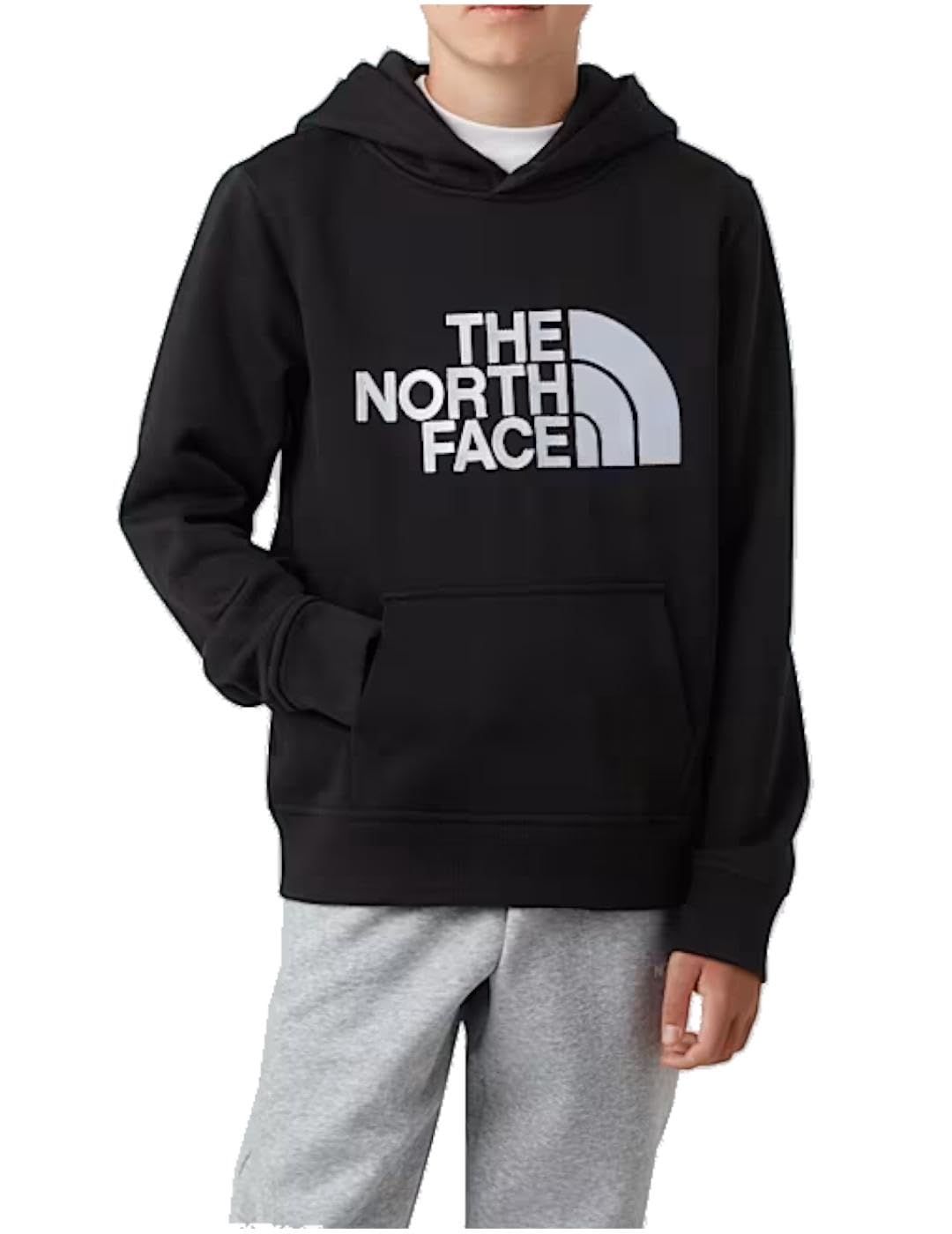 The North Face Drew Peak Felpa con Cappuccio per Bambini TNF Black 10 Anni