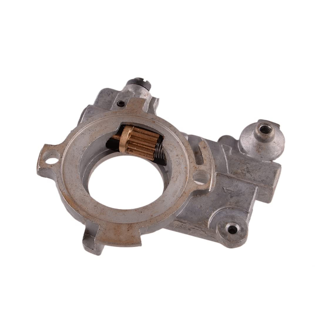 Bomba de aceite con engranaje helicoidal Kit de resorte compatible para motosierra Stihl 046 MS460 MS461 MS441