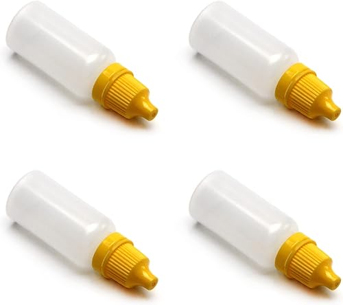 Miniatura 7 de Othmro 20 botellas de plástico de polietileno de 0.5 onzas, botellas cuentagotas de ojo de laboratorio de 0.0 fl oz, botellas con gotero líquido
