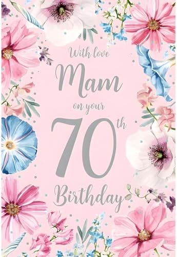 Mam 70th Birthday Card - Special Thoughts - View #9
