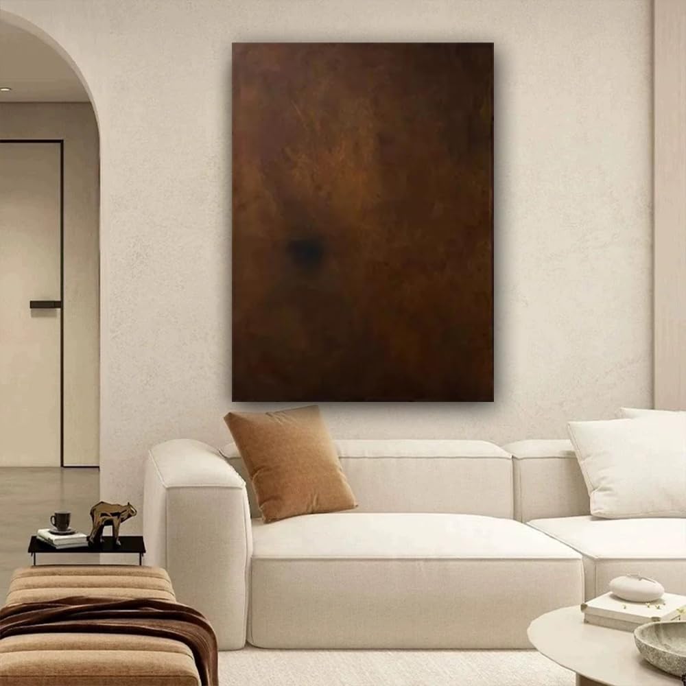 Abstrakcyjny obraz ścienny w stylu nordyckim na płótnie, nowoczesna wielkoformatowa drukowana fototapeta z teksturowanym obrazem, (80 x 120 cm (32 x 47 cali) czarna rama)