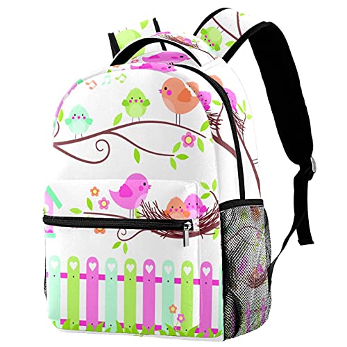 Sac à bandoulière oiseaux mignons pour les balades scolaires des ados