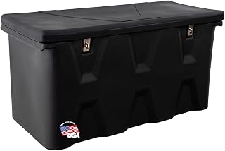 Buyers Products 1712240 Black Poly Storage Chest 6.3 cu ft - Dent-Resistant Lockable Toolbox for Trucks, Trailers, Made in USA