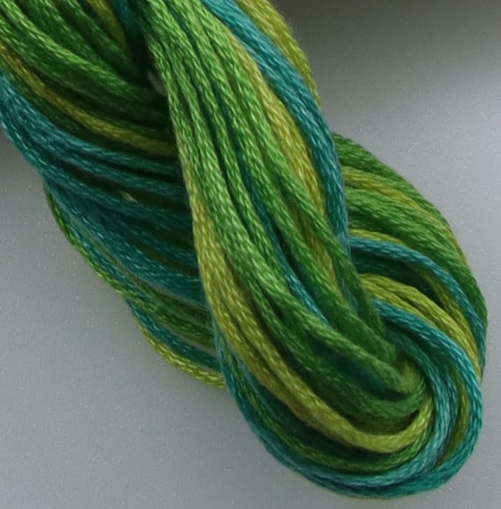 Image of KCS Big skeins of 25 Meters Size 25 Color Variegated Cross Stitch Stranded Threads,6 skeins,4050