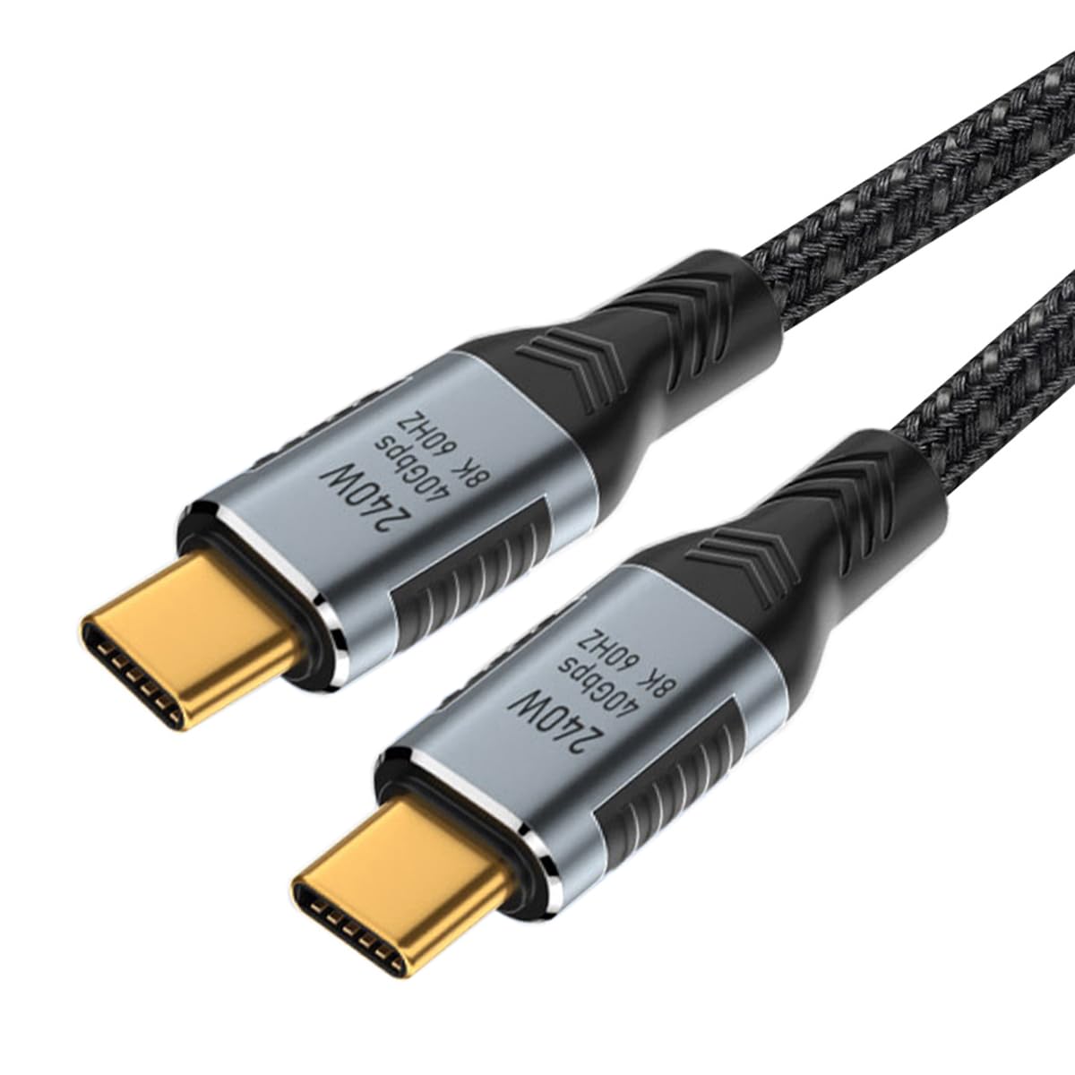 SUNGUY Cavo USB 4 Da 1m USB-C A USB-C - 40 Gbps, Ricarica Rapida 240W E Video 8K - Compatibile IPhone 16/15, MacBook, IPad Pro, Galaxy