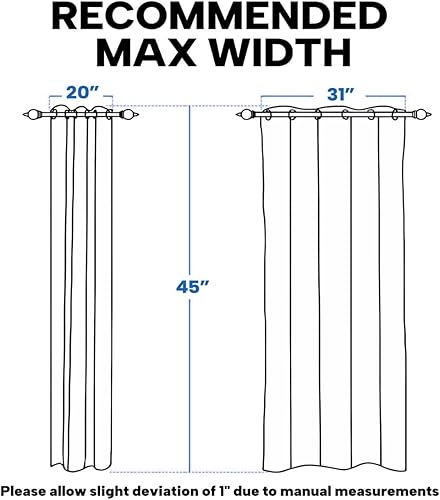 Miniatura 5 de (2 paneles, 38 x 45 pulgadas), cortinas de oscurecimiento rosa y negro, cortinas de rayas para dormitorio, sala de estar, para niños, mujeres y