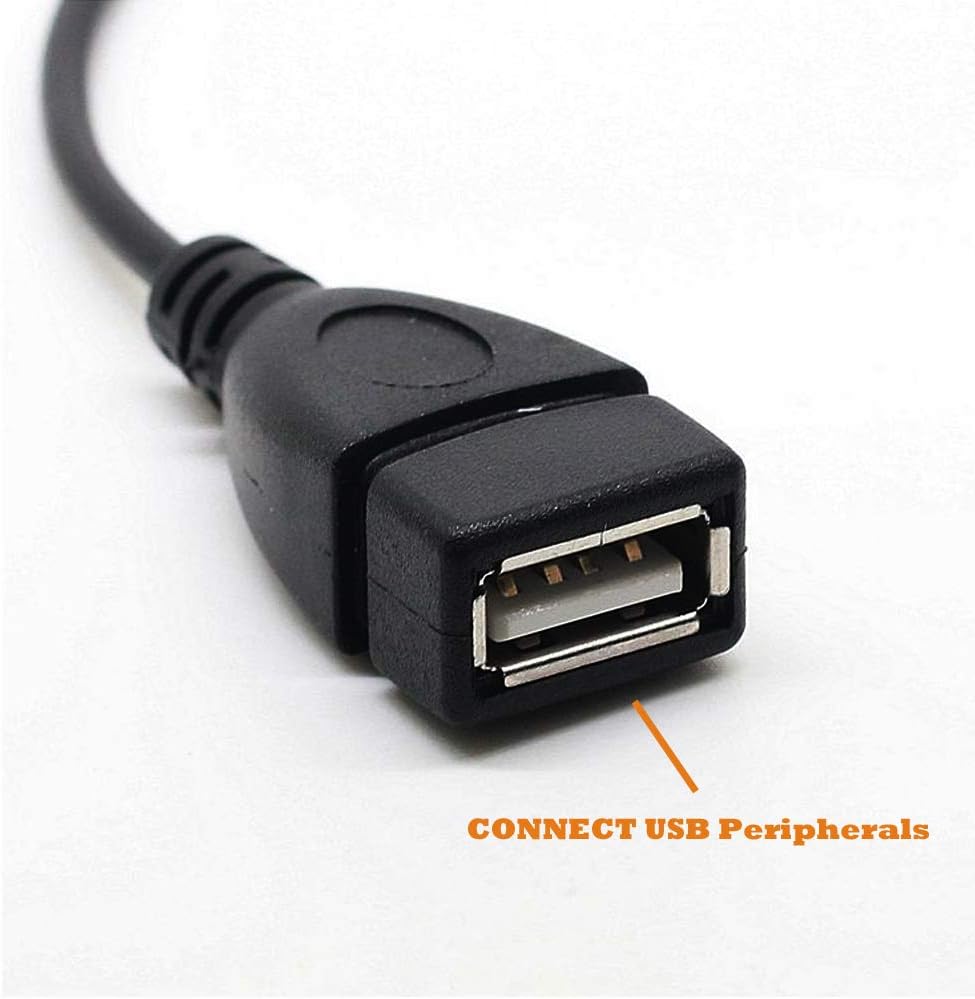 Best Cyber Deals 🔥 AuviPal 2-in-1 Micro USB to USB Adapter (OTG Cable + TV's USB Power Cable) - Black Best Quality 🔥 AuviPal 2-in-1 Micro USB to USB Adapter (OTG Cable + TV's USB Power Cable) - Black