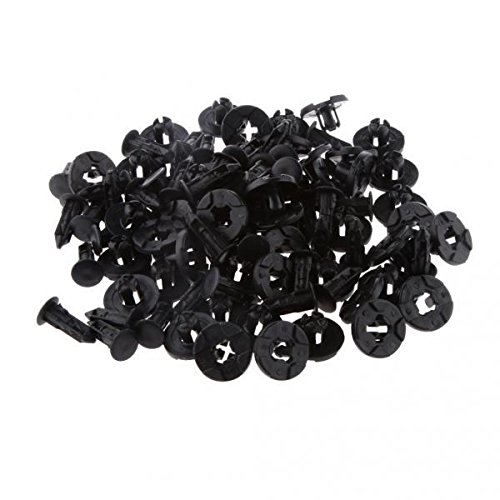 VELURA 100pcs 8mm Car ABS Rivets Fastener Bumper Fender Push Clips for for |2 x Bike Light Clips|Mouldings & Trim| Parts & Accessories-picture-23