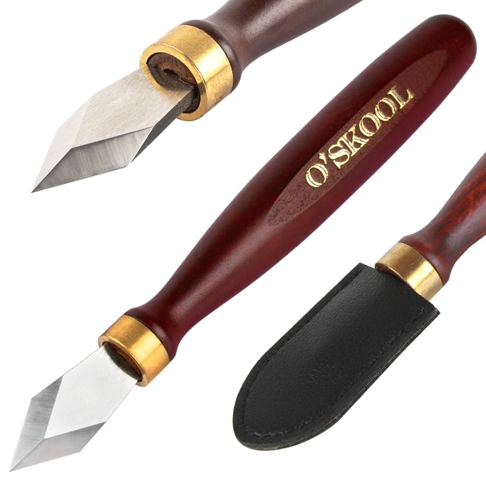 O'SKOOL Marking Knife High Speed Steel Blade Beechwood Handle - Precision and Durability for Professional Woodworkers, MAM016