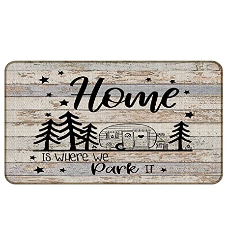 M-Qizi Beige Camper Door Mat, 30''x17'' Rv Door Mat, Best Gi...