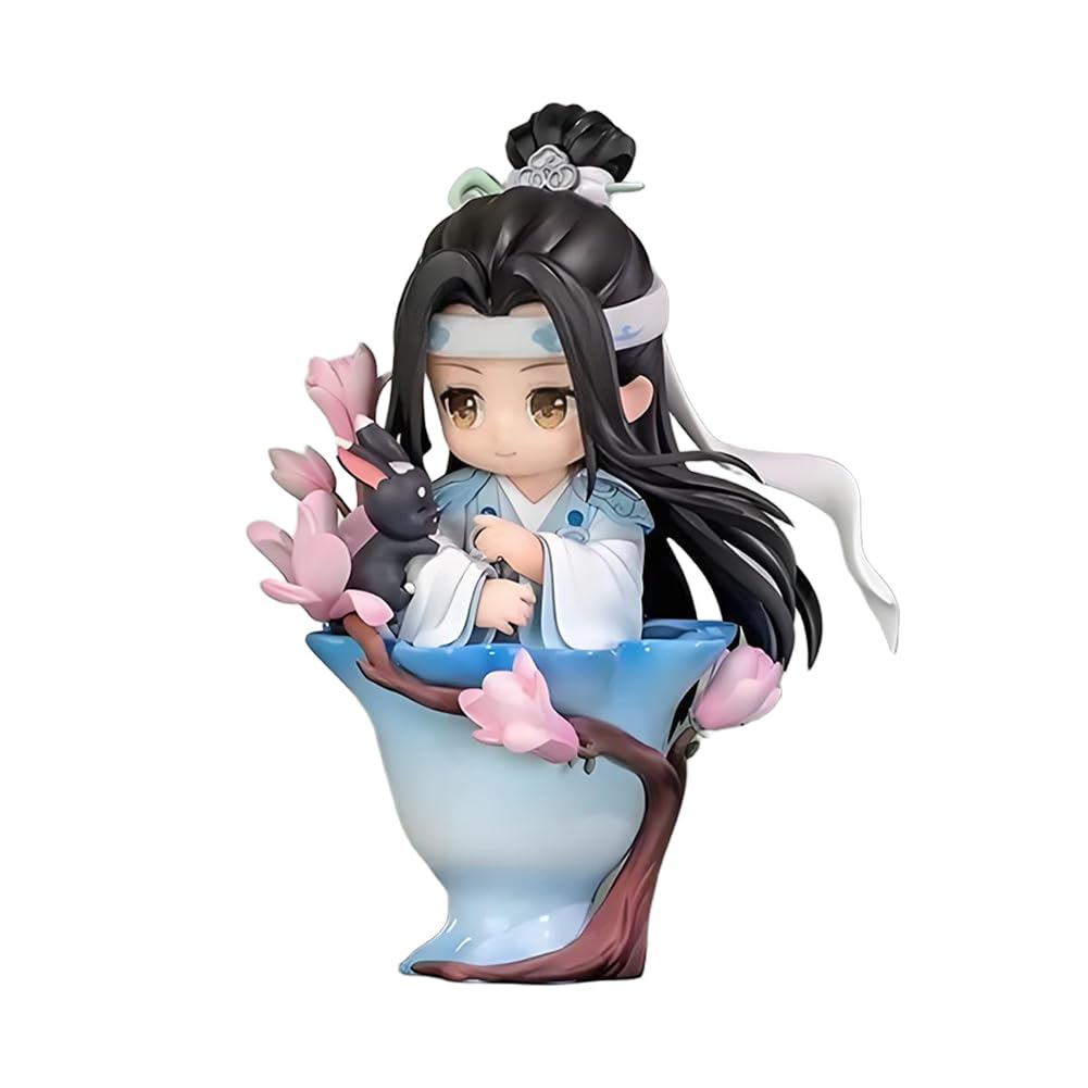 Jiumaocleu Anime Wei Wuxian Figure - Wei Wu Xian Action Figure Lan Wang Ji Look Up Figure, 11.5-14cm, Mini Collectible PVC Statues for Manga Fans