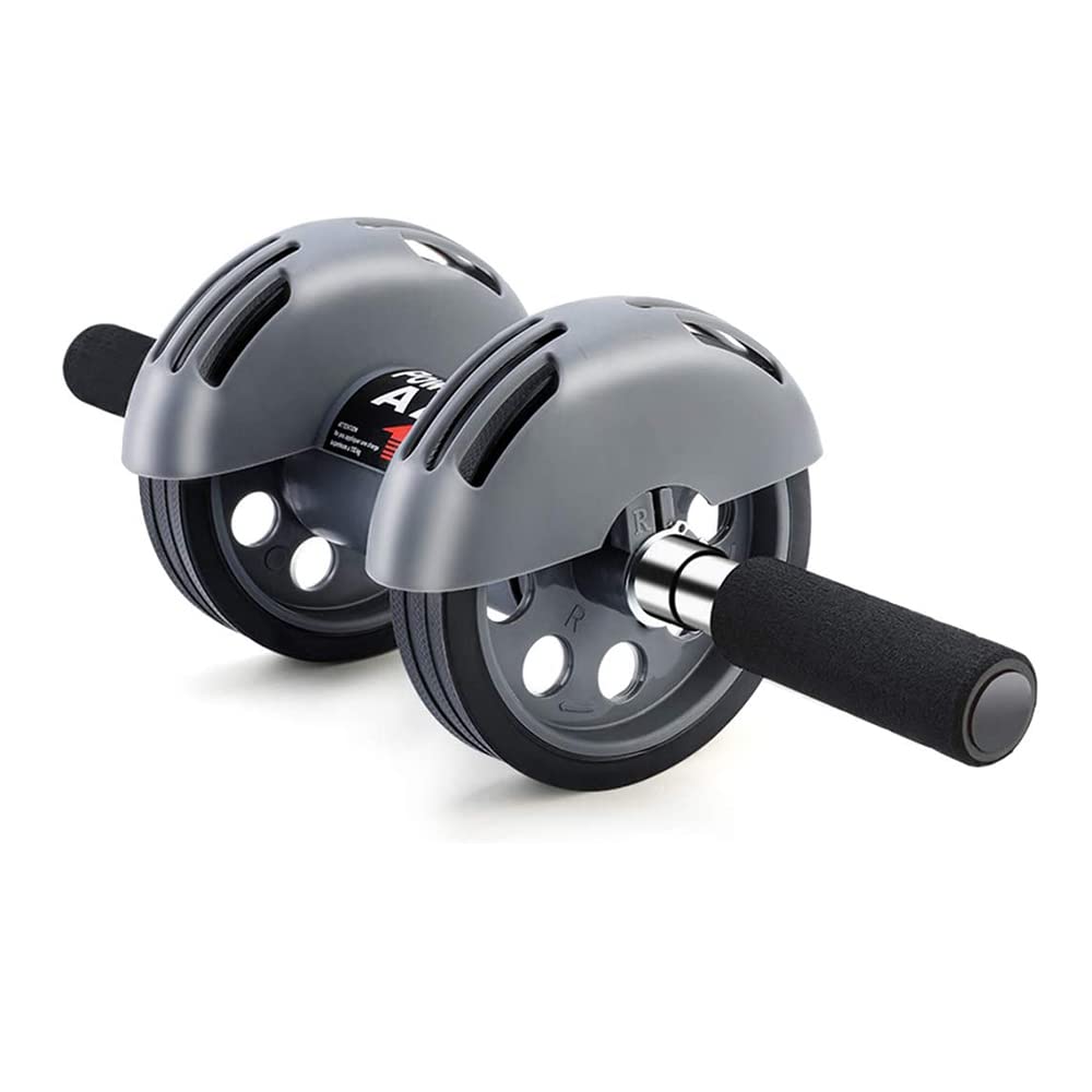 Ab Roller Wheel for Core Workouts Abdominal Exercise Roller Automatic Rebound Dual Wheel Fitness Equipmen Trainer at Gym Or Home Beginner BY DCJA