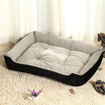 GlobalNiche? Black, 60Cm X 45Cmx 15Cm: Plus Size Dog Bed Mat for Medium Large Pet Dogs Labrador Golden Retriever Waterproof Washable Soft Fleece Dog Hous