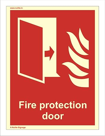 Nulite APLV 0124 FG Fire Equipment FIRE PROTECTION DOOR vinyl sticker