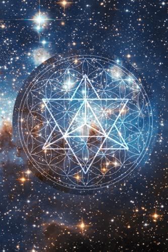 Merkaba in Flower of Life Notebook: Sacred Geometry Notes Taking Journal