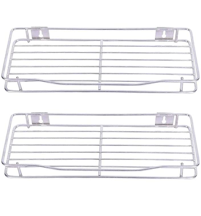 Zepdos® Stainless Steel Bathroom Racks, Shelves Rack/Kitchen Racks/Multipurpose Holder, Shampoo, Shop Holder for Bathroom Wall Hanging Rack, 12" X 6" X 1.5" Inch (1Pc) (B0BBN29L3T) Amazon Price History, Amazon Price Tracker
