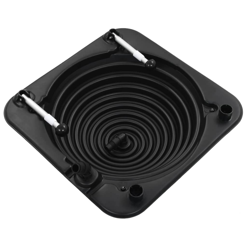 vidaXL Riscaldatore Solare per Piscina 16800 L con Tubo 2m Connettori Accessori Pannello Termico 75x75x36 cm HDPE in Alluminio
