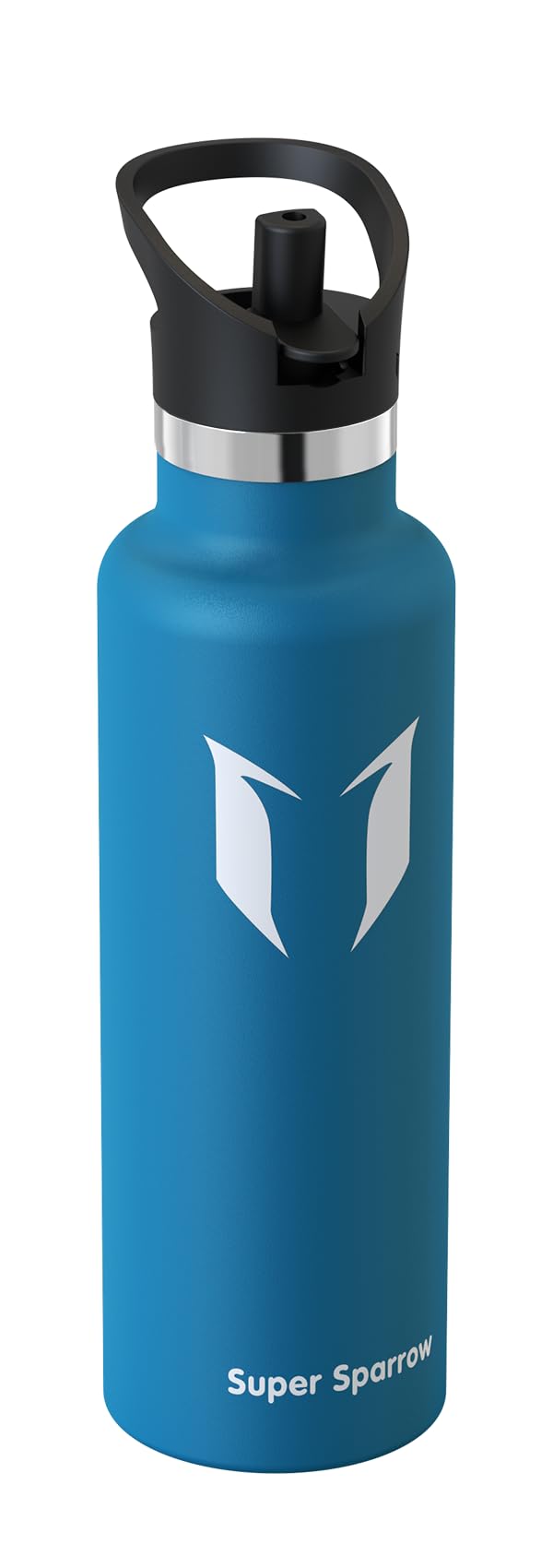 Sparrow Insulated Water Bottle 1L, FlipFlow Metal Water Bottles with Straw Lid, BPA Free