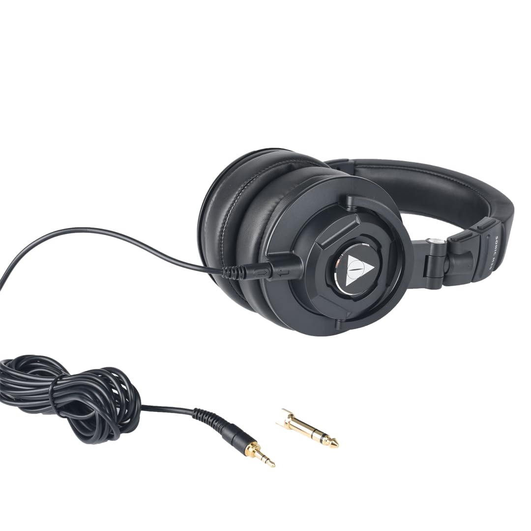 VAULT Sonic M30 Studio Monitoring Headphones - Black - Image 4 thumbnail