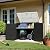 Greesum Outdoor Resin Storage Shed, 34 Cu.ft Horizontal Outdoor Storage Box Waterproof for Garden, Pool Storage, Black