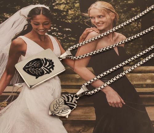 Anatomical Heart Necklace for Men,Heart Shape Hip Hop Couple Pendant Necklace or Women Men4