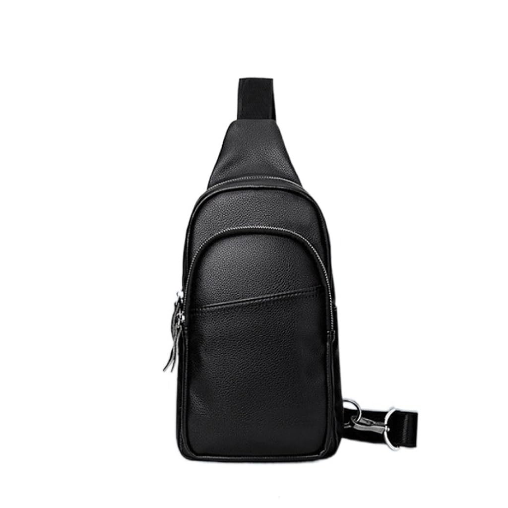 Sac à dos monobretelle en cuir souple pour libérer vos mains en toute sécurité
