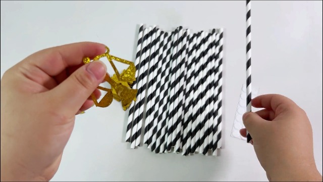 Pitillos Decorativos de Papel para Graduación 24 Pzas miniatura 7