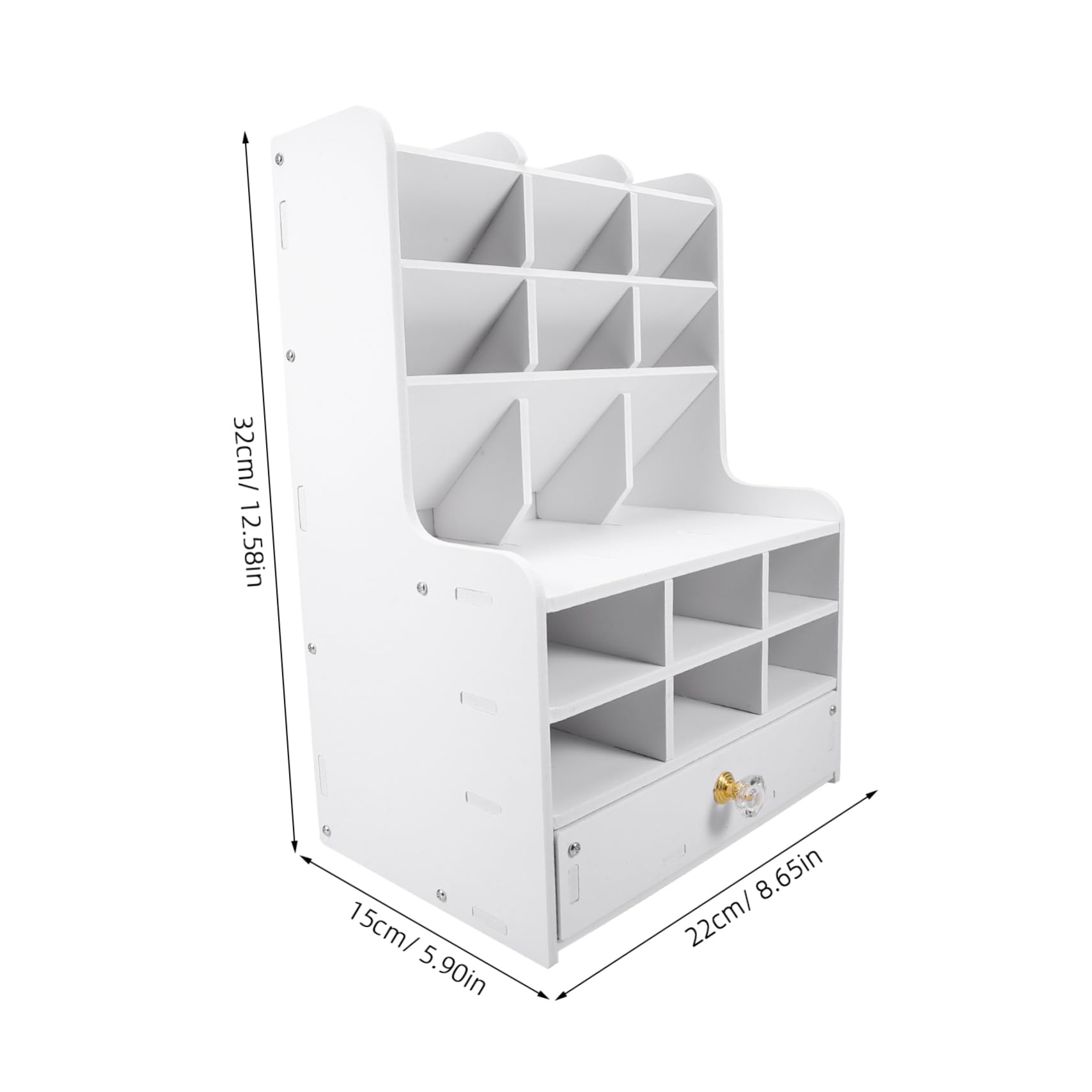 Organizer per Penne da Scrivania Organizer da Tavolo in Pvc Scomparti Multipli per Cancelleria e Penne