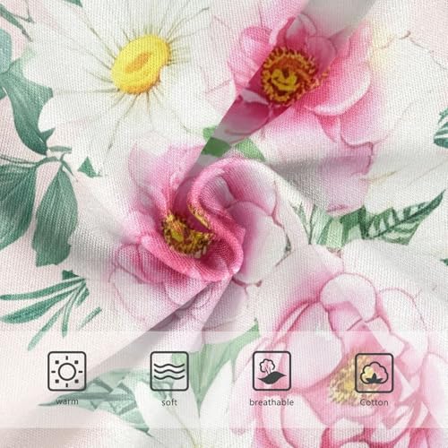 Toddler Underwear Floral 2t Cotton Cute Panties Girl Flower Briefs Kids Undies Floral Watercolor Peonies Pink3