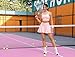 ABEHIK Tennis Dresses for Women with Shorts 2 Piece High Waisted Pleated Mini Tennis Skirt Sets for Women Workout Crop Tank Tops Skirts Sports Bra Golf Athletic Outfits Pink XS