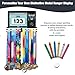 BYondPulse Medal Hanger Display, [Include Chalks and Magnet], Race Medal Holder Wall Hanger, [with Race Bib Holders], Race Medal Display, Medal Holder | Holds 40 Medals & 80 Race Bibs