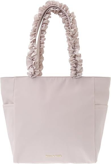 メゾンエシェル パール付きエコトートバッグ パール付き