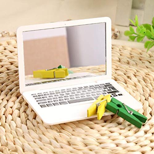 STK 手鏡 おしゃれ 携帯ミラー 化粧ミラー コンパクトミラー ポケットミラー 折りたたみ式 角度調整 持ち運び (1個セット, ホワイト)