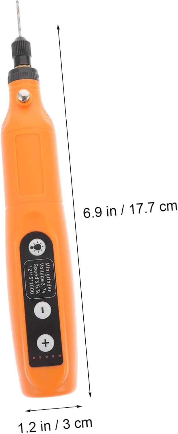 VILLCASE USB Rechargeable Mini Rotary Tool with 5-Speed Settings and LED Light for Polishing Engraving and Sanding for Crafts and Jewelry Making