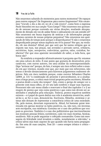 Formação Ética: Do Tédio ao Respeito de Si