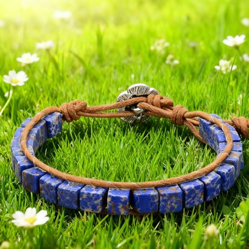 Image of 7 Chakra Bracelet Bohemian Handmade Leather Wrap Healing Protection Natural Stone Yoga Beaded Bracelets Boho Friendship Jewelry