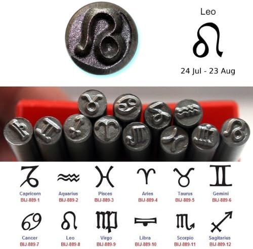 BIJ-889-8, Kent Metal Punch Stamps, Size 5.0mm, Leo Symbol