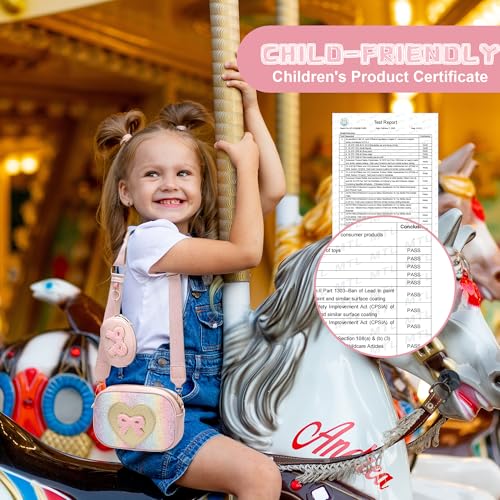 Image of I IHAYNER Birthday Gifts for Girl Kids Purse Little Girls Purse Crossbody Bag for Women Small Travel Shoulder Bags for Girls (Pure Purple)