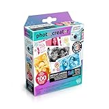 Photo Creator Instant Print Camera 2.0 Fotopapier Nachfüllset, glänzendes Fotopapier, 100 Bilder, 2 Stickerbögen, ab 8 Jahren