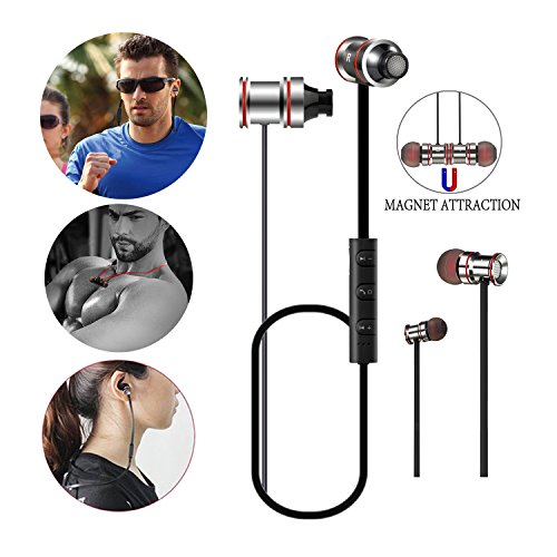 Shuua Wireless Bluetooth Headphones in-Ear Sport Earbuds, Magnetic Wireless Noise Cancelling Bluetoo - //coolthings.us