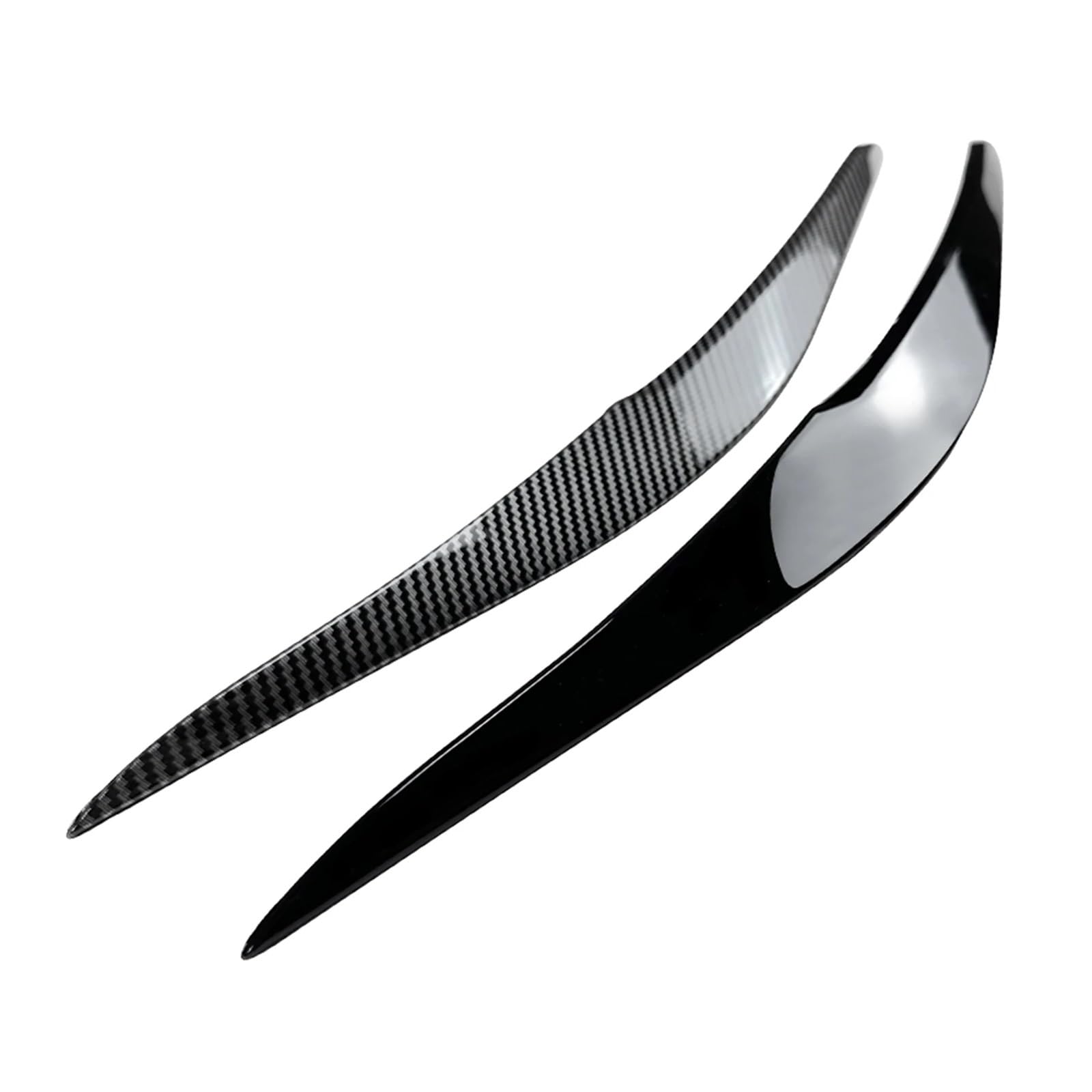 Naklejka na przednią lampę reflektora, osłona powieki reflektora, osłona brwi reflektora, Compatible With serii 2 F22 F23 M Sport 2015-2019(Carbon Fiber Look)