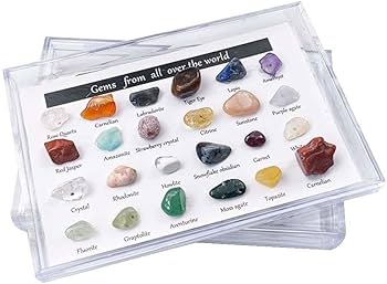 世界の鉱物　標本120種類 　 ＋ α 世界の鉱物 標本120種類 ＋ α Amazon | 15/24 個ボックス鉱物世界