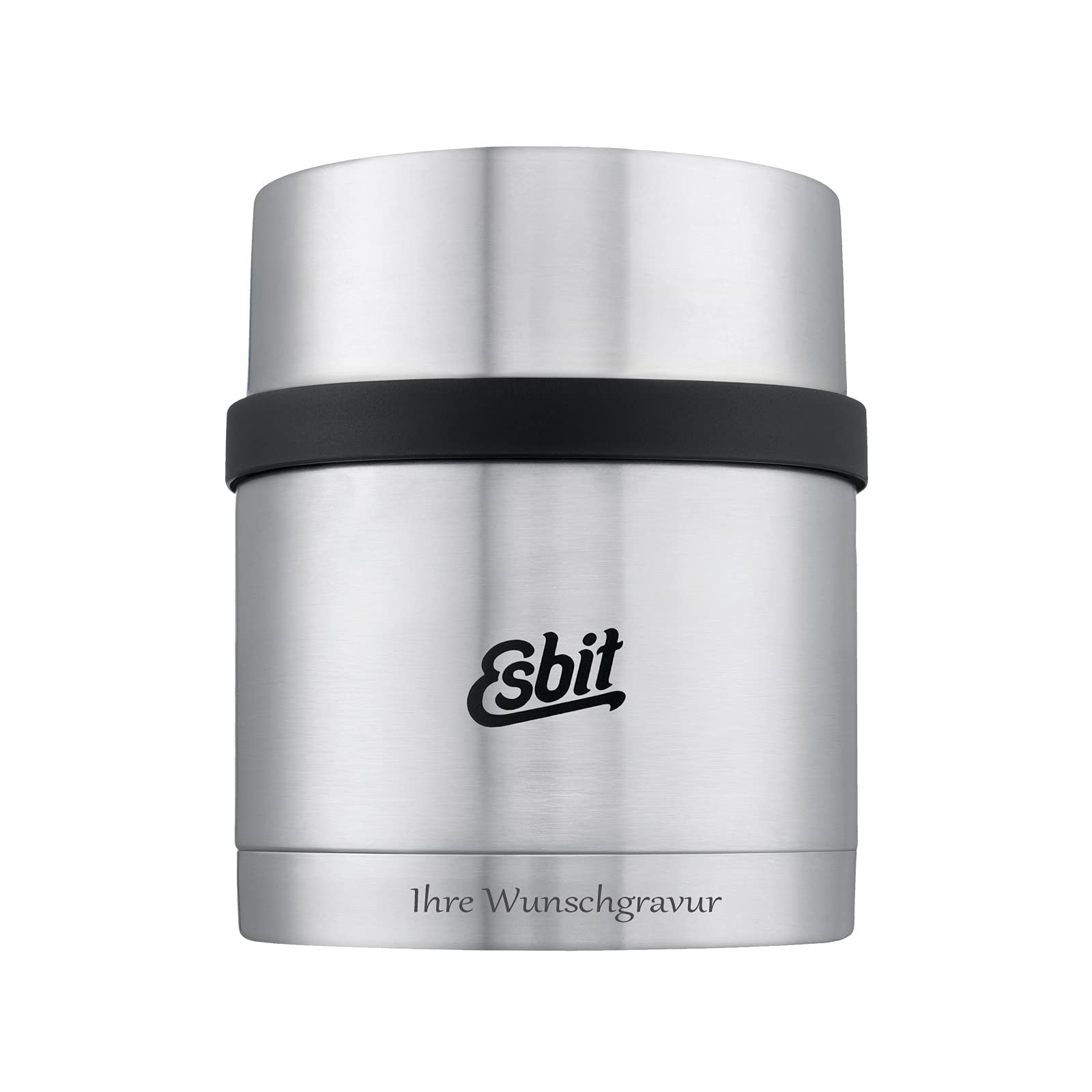 Esbit Sculptor Thermobehälter für Essen, mit personalisierter Gravur, Edelstahl, BPA-Frei, Schwarz, Silber &mehr, 500ml, 750ml & 1000ml, Speisegefäß für warme und kalte Speisen, für Suppen und Salate