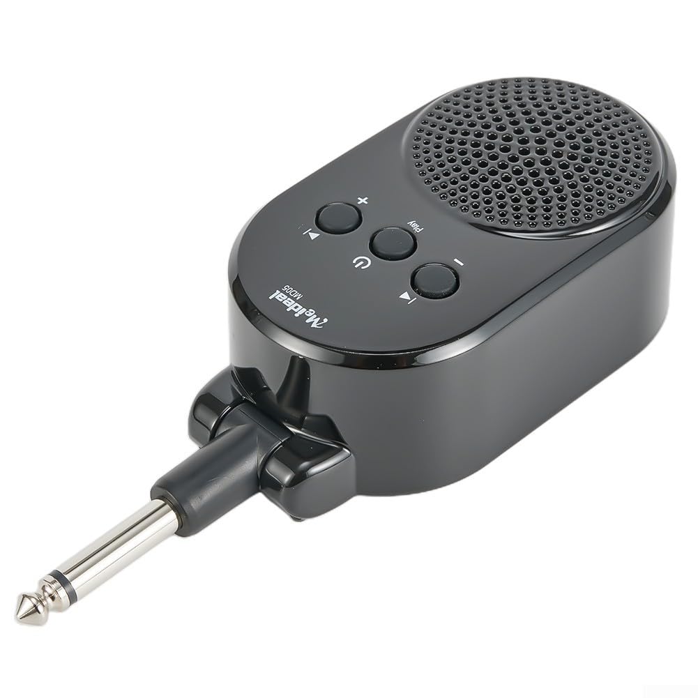 Wiederaufladbarer Gitarrenverstärker, tragbarer Mini-Gitarrenverstärker, AMP 6,35 mm Stecker, USB wiederaufladbar für E-Gitarre, Bass