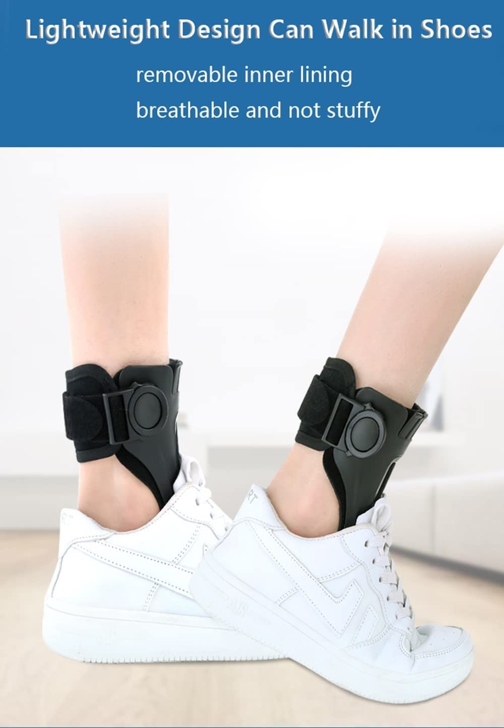Órtesis de soporte de pie caído, soporte de pie caído, para hemiplejía, zapatos de trazo para caminar, zapatos para caminar, pie varo, pie valgo, tendinitis de Aquiles, estabilizador de pie (pie izqui