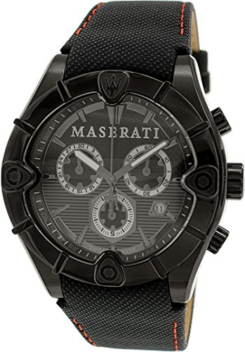 Maserati Herren-Armbanduhr XL Chronograph Quarz Leder R8871611002