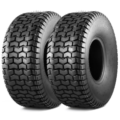 MaxAuto 20x8.00-8 Lawn Mower Tires 20x8x8 Lawn Tractor Tire 20x8-8nhs Riding Mower Tires, 4 Ply Tubeless Tire, 965lbs Capacity, Set of 2