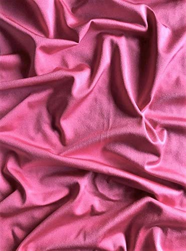 Premium Quality Shiny Elastane Material | 4 Way Stretch | Dressmaking, Swimwear, Leotards | Sold by The Metre | 50+ Colours in Stock | Same Day Dispatch | by Tia Knight (Q54) (Flamingo Pink) โ image 1